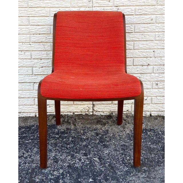 Orange 1970s Vintage Knoll Bentwood Chair For Sale - Image 8 of 13