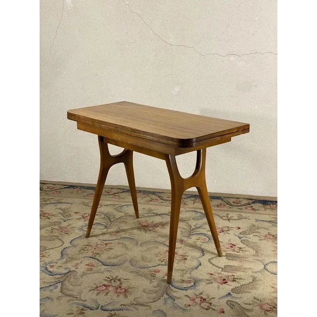 Brown Vintage Table in Teak, 1960 For Sale - Image 8 of 8