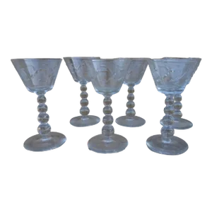 1930s Bryce Brothers Cocktail Glasses- Set of 6