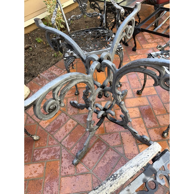 Mid 20th Century Molla Table Base and 4 Arm Chairs For Sale - Image 13 of 18
