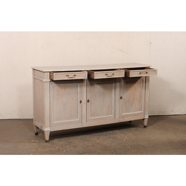 French French Antique Neoclassical Buffet Cabinet For Sale - Image 3 of 12