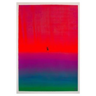 Gozo, Radiant Dusk, 2024, Acrylic on Paper For Sale