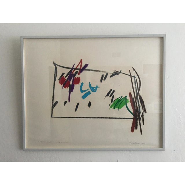 1970s Abstract Oil Painting by David Kimball Anderson, Framed For Sale In San Francisco - Image 6 of 6