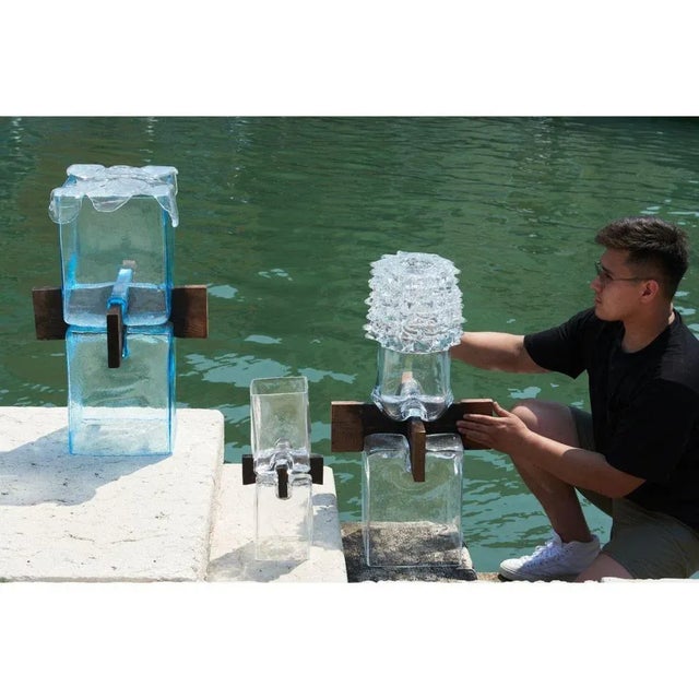 Green Large Pixel Vase by Alexey Drozhdin For Sale - Image 8 of 9