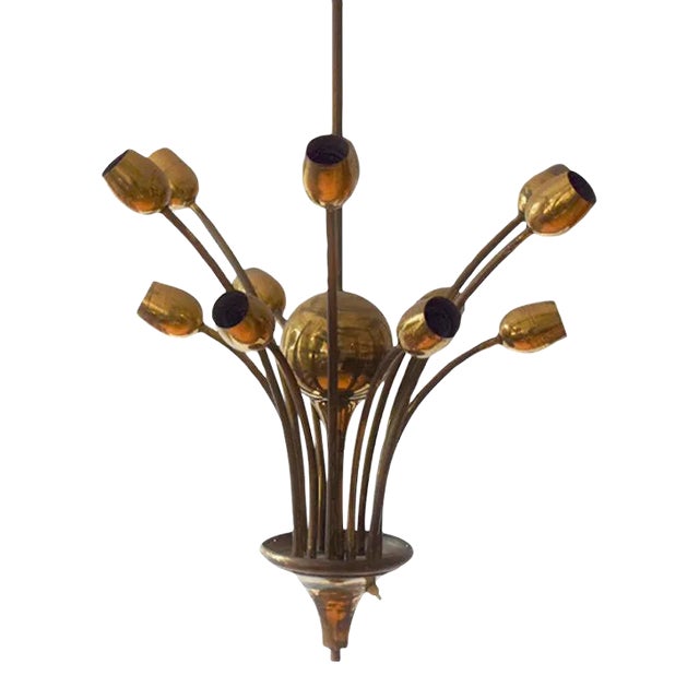 Austrian Werkbund Style Ceiling Lamp, 1930s For Sale