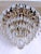 1960s Vintage 1960s Italian Brass Upside Down Layered Cake Chandelier For Sale - Image 5 of 6