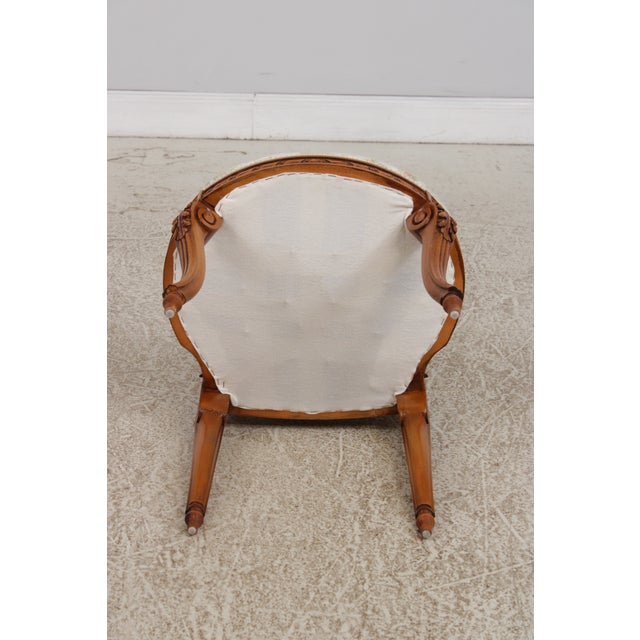 Set of 8 French Louis XIV Style Upholstered Dining Room Chairs For Sale - Image 18 of 18