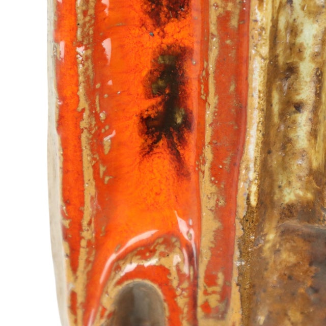 Vintage Earthenware Wall Sculpture from Perignem, 1950s For Sale - Image 11 of 15