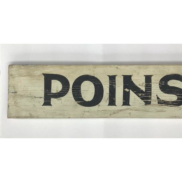 Vintage Black and White Wood Poinsettias Sign For Sale - Image 6 of 9