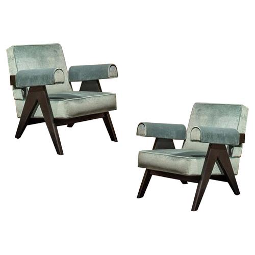 053 Capitol Complex Chairs by Pierre Jeanneret for Cassina, Set of 2 For Sale - Image 9 of 9