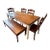 Custom Solid Wood Farmhouse Dining Table Set For Sale