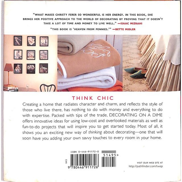 "Decorating on a Dime: Trade Secrets From a Style Maker" 1997 Ferer, Christy For Sale - Image 4 of 8