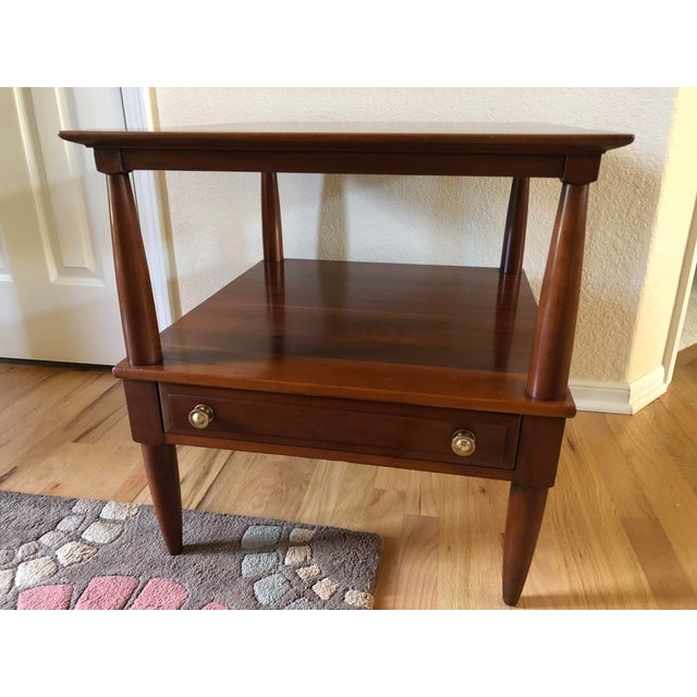 Willett "Transitional Cherry Collection" MidCentury Modern End Table