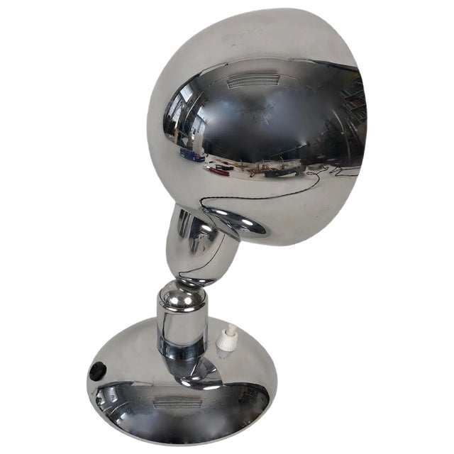 Bauhaus Chrome & Ikora Table Lamp or Wall Reflector from WMF, 1936 For Sale