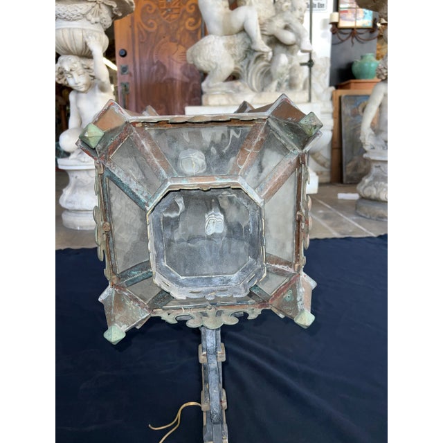 1920s 1920s Spanish/ Gothic Revival Oversized Outdoor Single Sconce For Sale - Image 5 of 12