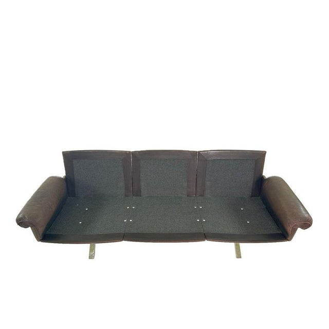 Vintage DS-31 3-Seater Sofa in Brown Leather from de Sede, 1960s For Sale - Image 11 of 12