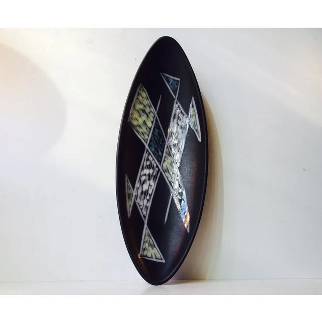 - Burgundia bowl designed by Svend Aage Holm-Sorensen - Decorated by Svend Aage Jensen - Manufactured by Søholm in Denmark...