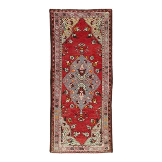 Galerie Shabab Collection Mid-20th Century Turkish Anatolian Throw Rug For Sale