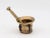 Antique Vintage Brass Mortar and Pestle For Sale - Image 4 of 8