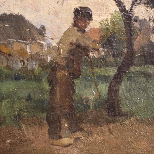 Henri Louis Ludwig, Impressionist Landscape, 1890, Oil on Canvas For Sale - Image 10 of 15