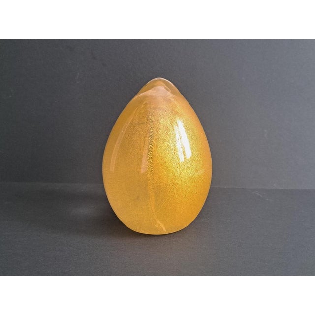 Mid-Century Modern Egg-Shaped Paperweight in Murano Glass from FFM Effe Due Murano Glassworks, 1970s For Sale - Image 3 of 5