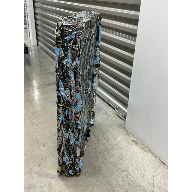 Abstract Artist Commissioned Abstract Metal Sculpture For Sale - Image 3 of 9