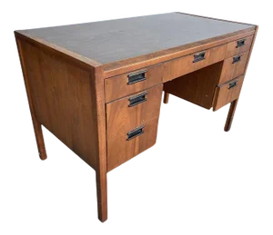 1960s Mid-Century Danish Modern Sligh Lowry Teak Writing Desk