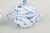 Royal copenhagen blue fluted half lace creamer and sugar bowl, late 20th century. Set consisting of a creamer and a sugar...