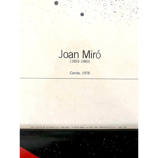 Joan Miro, Carota, 1988, Lithograph For Sale - Image 4 of 12