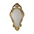 French Baroque Gold-Leaf Gilded Mirror with Crest For Sale - Image 6 of 15