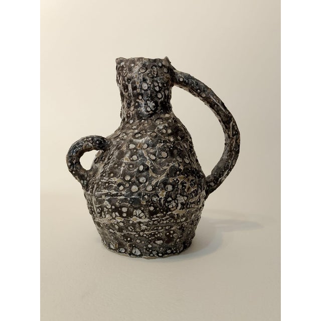 Mid-Century Brutalist Ceramic Vase, 1960s-1970s For Sale - Image 4 of 9