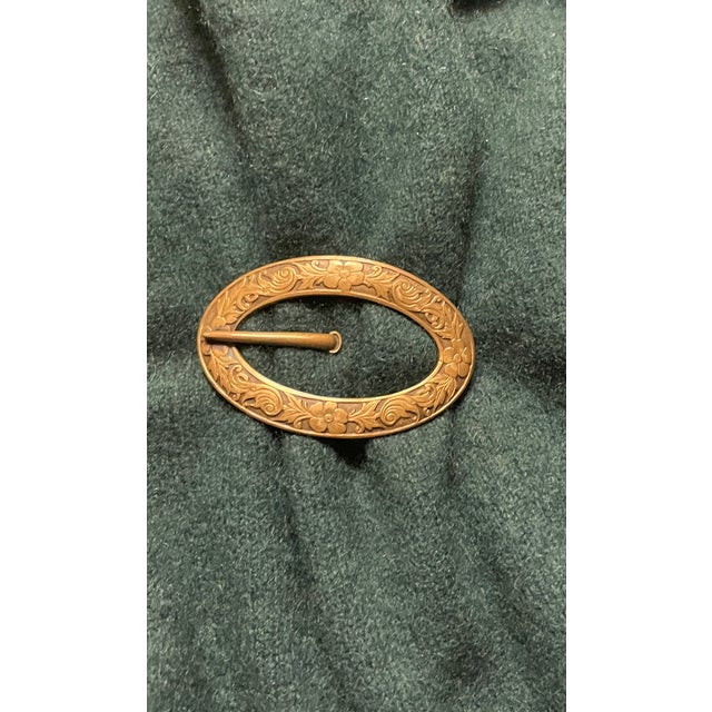 Late 19th Century Late 19th Century Victorian Brass Buckle Brooch For Sale - Image 5 of 5