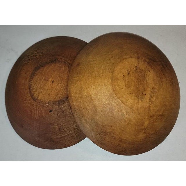 Collection of Four 19thc Hand Carved Wooden Bowls For Sale - Image 9 of 11