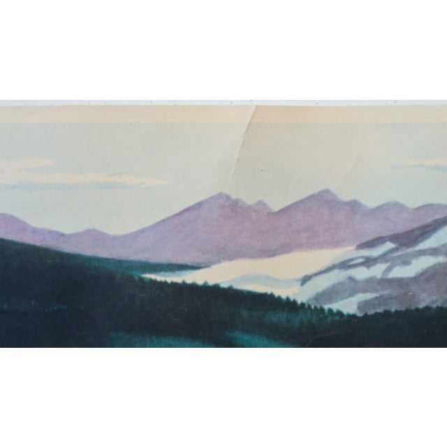 1950s 1950 American Transport Poster, 'Southern Pacific Lines (Shasta Route)', Fred Ludekens For Sale - Image 5 of 5
