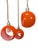 Metal Vintage Orange Hanging Lights, 1970s, Set of 2 For Sale - Image 7 of 10