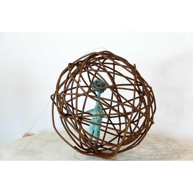Metal Caged Woman 2 in Rusted Iron, 2010s For Sale - Image 7 of 15