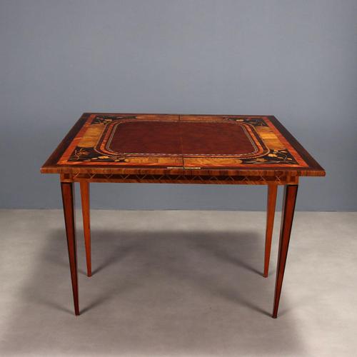 Inlaid Game Table in Rosewood For Sale - Image 9 of 16