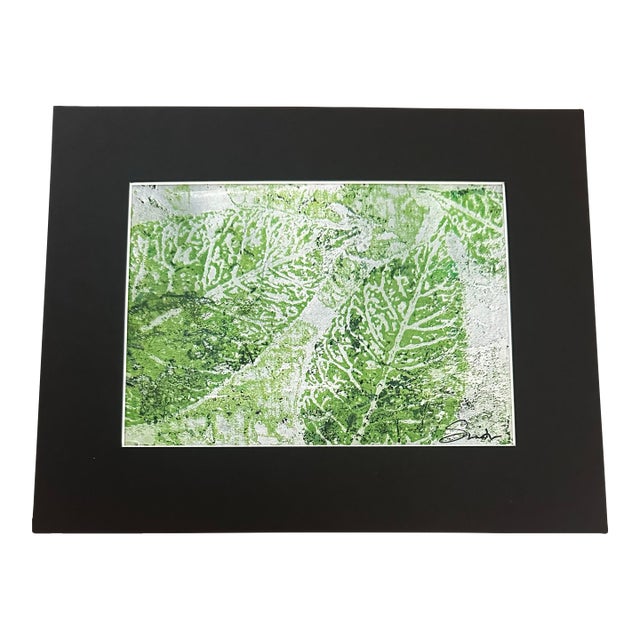 “Impressions” Original Mono Print by Nancy Smith For Sale