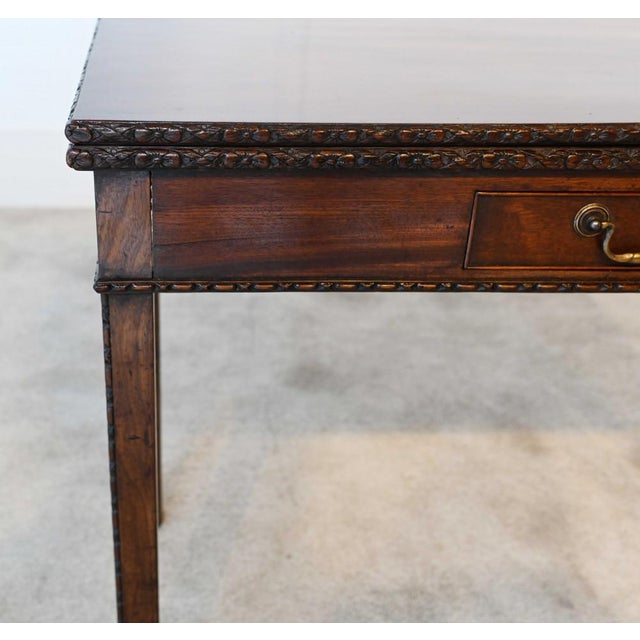 George III Mahogany Games Table Card, 1880s For Sale - Image 4 of 11