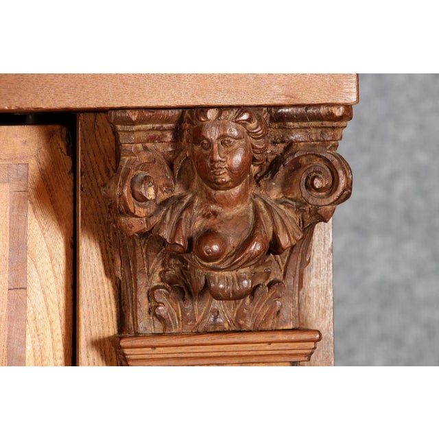 Antique Cabinet in Oak, 1710 For Sale - Image 14 of 18