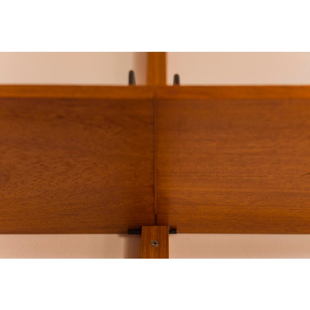 Brown Modular Wall Shelving System by Poul Cadovius for Cado, 1960s For Sale - Image 8 of 18