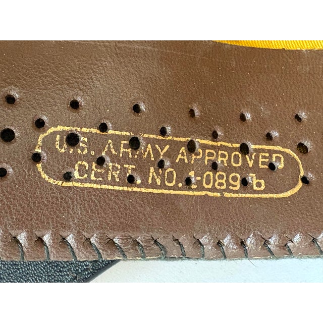 Vintage WWII–Korean War Era u.s. Army Officer Visor Cap by Bancroft (Imported Fur Felt) For Sale - Image 12 of 12