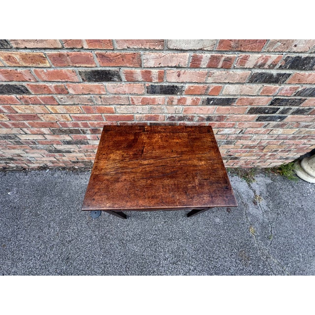 19th Century English Single Drawer Side Table For Sale - Image 4 of 10