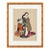 Vintage Japanese Ukiyo-E Print After Kitao Masanobu – Uta Yomu Onna – Bamboo-Style Frame For Sale