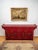 Chinese chest of drawers in red lacquer with crackle decorated with hand-painted geisha in beautiful gardens. Large chest...