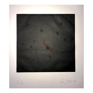 Pat Steir, Comet, Outer Space Dark Series Aquatint Etching Color Abstract Expressionist For Sale