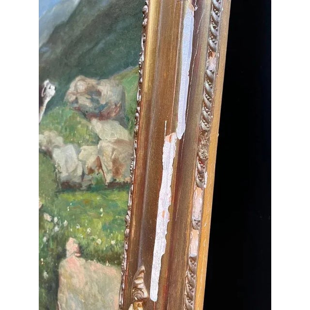 R. Luzio, Figurative Scene, Oil on Canvas, Framed For Sale - Image 15 of 18