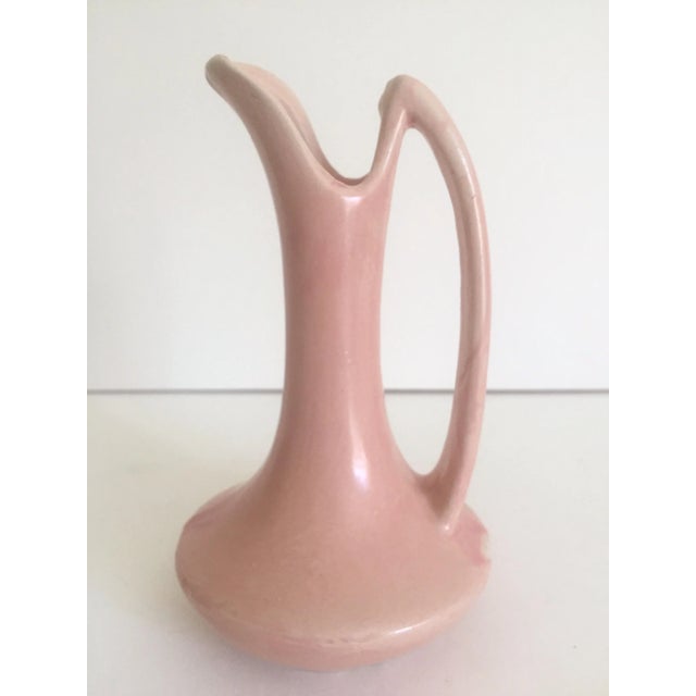 Vintage Art Deco 1930's Niloak Pale Blush Pink Art Pottery - Set of 3 For Sale In Kansas City - Image 6 of 9