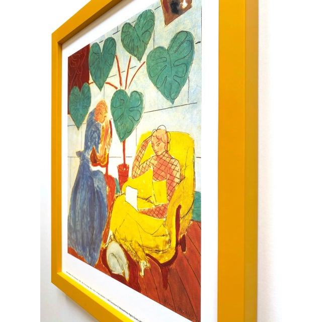 Henri Matisse Vintage 1992 Museum of Modern Art Framed Lithograph Print " the Conservatory " 1937 For Sale - Image 11 of 13