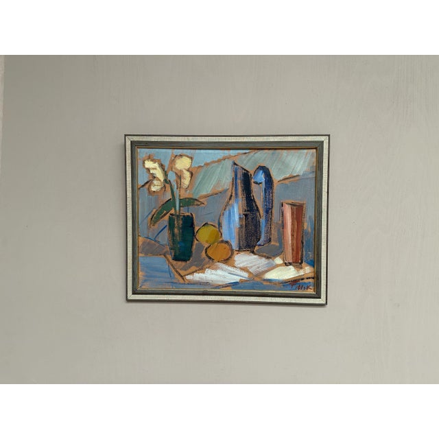 Gösta Falck, Tabletop, 1960s, Oil on Canvas, Framed For Sale - Image 15 of 18